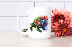 Abstract Vibrant Turtle PNG Product Image 2