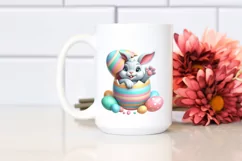 Watercolor Colorful Easter Clipart |T-shirt, Mug, Tumbler Product Image 2