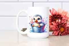 Baby Snow Goose in Bucket Clipart Product Image 2