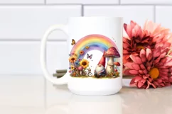 Whimsical Gnome House with Mushroom in Autumn Product Image 2