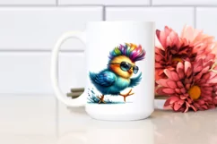 Funny Baby Chicken Running PNG Product Image 2