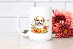 Cute Marigold Baby Dog Clipart Product Image 2