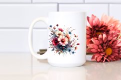 Colorful Wildflowers Glossy Petals Clipart Product Image 2