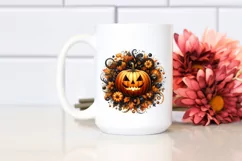 Detailed Halloween Pumpkin | Sublimation Clipart Product Image 2