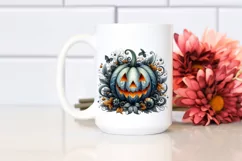 Detailed Halloween Pumpkin | Sublimation Clipart Product Image 2
