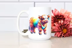 Colorful Cow Gymnast PNG Product Image 2