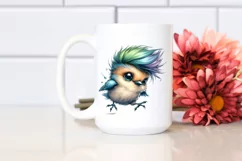 Funny Baby Bird Jumping PNG Product Image 2