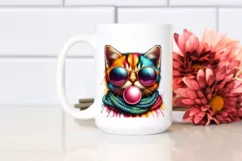 Kitten Portrait Sunglasses | Sublimation | Clipart Product Image 2