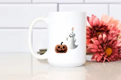 Funny Halloween Clipart Candle PNG Product Image 2
