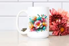 Colorful Freesia Watercolor | Clipart Product Image 2
