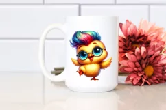 excited Baby Chicken Dancing PNG Product Image 2