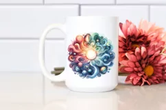 Colorful Pastel Sun Watercolor | Clipart Product Image 2