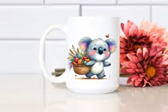 Baby Koala Carrying Basket | Sublimation | Clipart Product Image 2