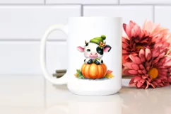 Sublimation Cute Baby Cow Clipart Product Image 2