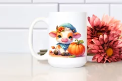 Sublimation Cute Baby Cow Clipart Product Image 2