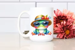 Colorful Summer Baby Frog with Sun es and Sun Hat | Product Image 2