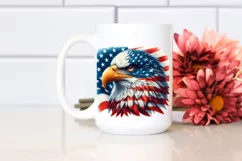Detailed Watercolor Patriotic Bald Eagle | Sublimation | Product Image 2