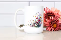 Wild Flower Watercolor Vibrant | Sublimation | Clipart Product Image 2