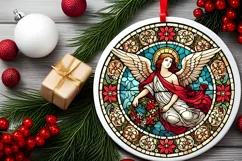 Round Christmas Ornament Sublimation|Clipart Product Image 1