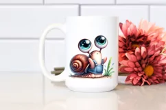 Cute Baby Snail Sublimation Clipart Product Image 2