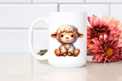 Vibrant Colorful Baby Lamb | Clipart Product Image 2
