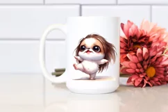 Expressive Baby Japanese Chin Dancing PNG Product Image 2
