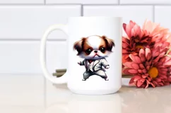 Expressive Baby Japanese Chin Dancing PNG Product Image 2