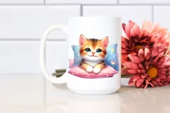 Colorful Baby Kitten Smiling PNG Product Image 2