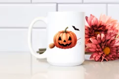 Simple Pumpkin Halloween Clipart, PNG Product Image 2