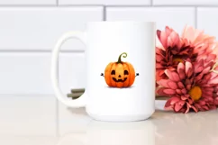 Simple Pumpkin Halloween Clipart, PNG Product Image 2
