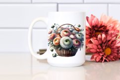 Abstract Basket Ranunculus Sublimation Clipart Product Image 2