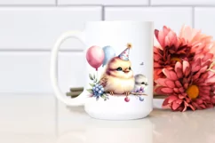 Cute Vibrant Baby Bird PNG Product Image 2