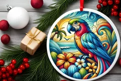 Round Christmas Ornament Sublimation|Clipart Product Image 1
