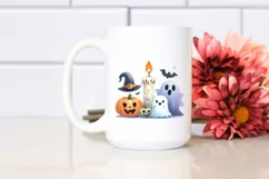 Simple Candle Halloween Clipart, PNG Product Image 2