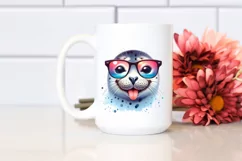 Funny Seal with Sunglasses | Sublimation Clipart Product Image 2