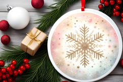 Round Christmass Ornament PNG Product Image 2