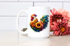 Abstract Watercolor Chicken, Transparent PNG Product Image 2