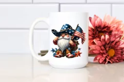Detailed Patriotic Cowboy Gnome Clipart Product Image 2