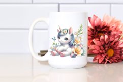 Pastel Baby Unicorn Freesia | Sublimation | Clipart Product Image 2