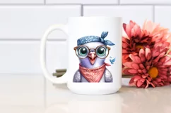 Dove Bandana es Big Eyes Bird Clipart Product Image 2