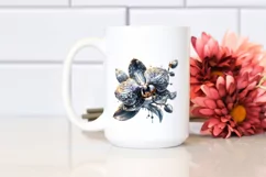 Detailed Shiny -like Orchid with Metalic Insertions Product Image 2