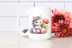 Pastel Baby Unicorn Tulip | Sublimation | Clipart Product Image 2