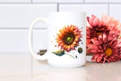 Washed Watercolor Vibrant Sunflower Product Image 2