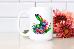 Vibrant Bunny with Flower Body PNG Product Image 2