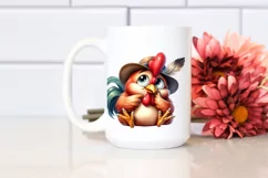 Funny Rooster with Goofy Smile PNG Product Image 2