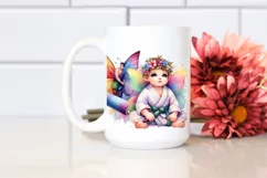 Baby Fairy with Dojo Background PNG Product Image 2