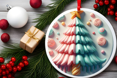 Round Christmass Ornament PNG Product Image 2