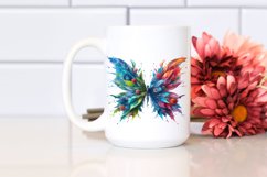 Vibrant Butterfly with Flowers PNG Product Image 2