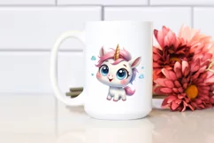 Expressive Baby Unicorn, Transparent PNG Product Image 2