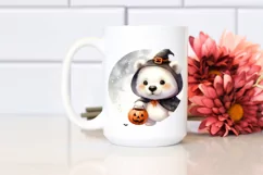 Cute Baby Polar Bear Halloween PNG Product Image 2